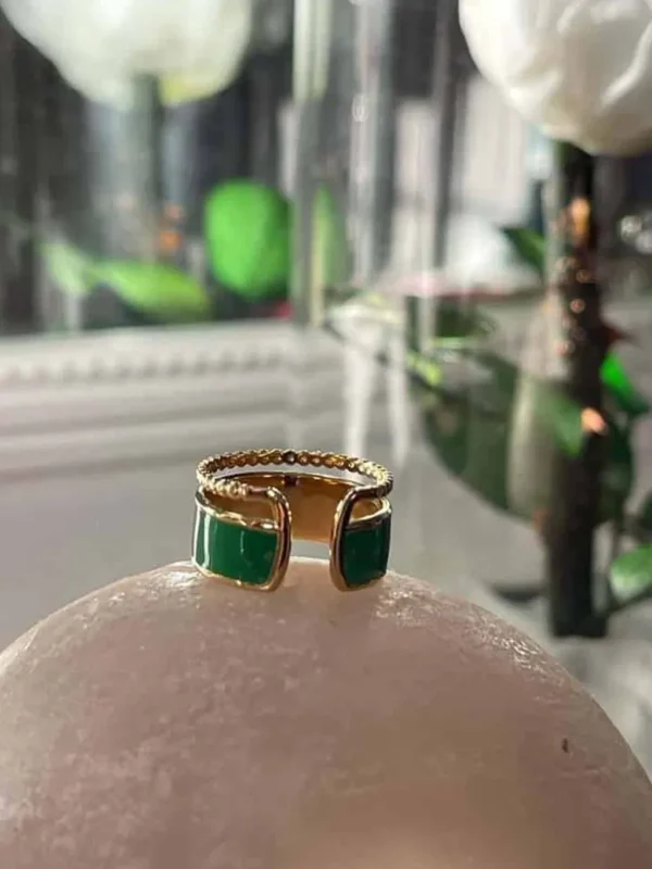 Femmes Saheline Bague Ajustable Vert Dulce