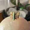 Femmes Saheline Bague Ajustable Vert Tess