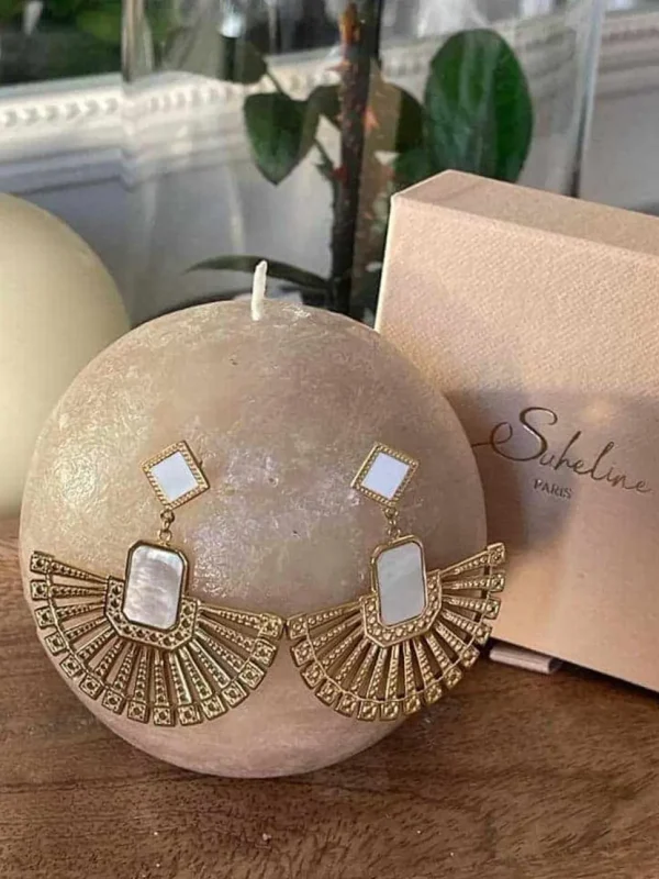 Femmes Saheline Boucles D'Oreille Nacre Sandy