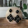 Femmes Saheline Boucles D'Oreille Noir Adele