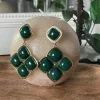 Femmes Saheline Boucles D'Oreille Vert Adele