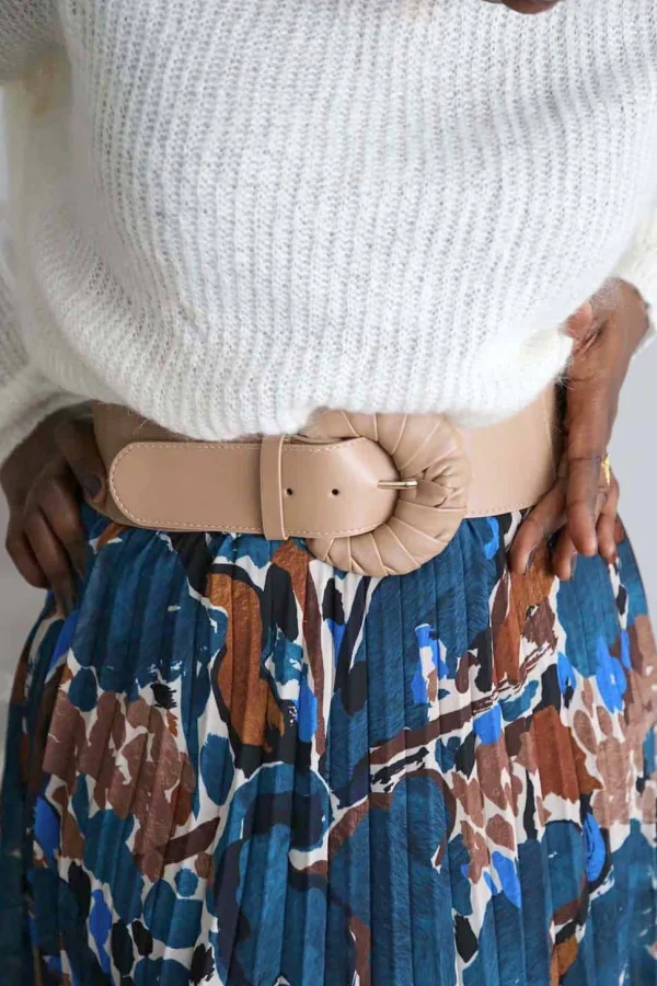 Femmes Saheline Ceinture Elastique Beige Odessa