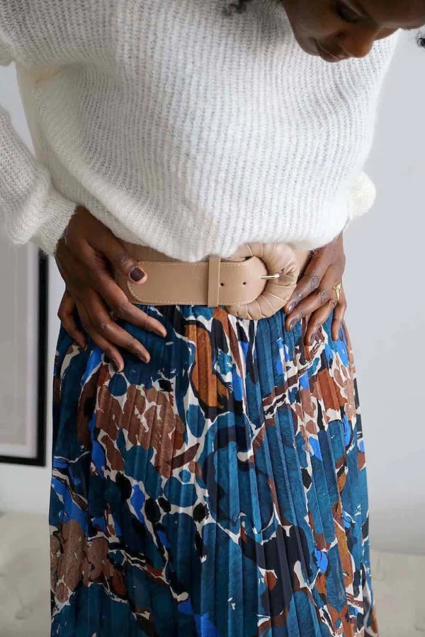 Femmes Saheline Ceinture Elastique Beige Odessa