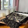 Femmes Saheline Echarpe Marron Vert Kaki Catalina