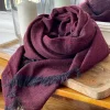 Femmes Saheline Echarpe Rouge Bordeaux Fiona