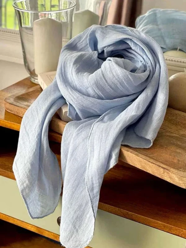 Homme Saheline Foulard Bleu Brume Emery
