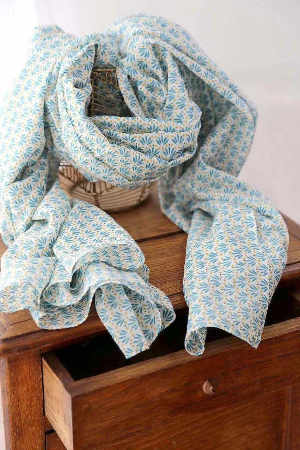 Homme Saheline Foulard Homme Bleu Turquoise Brooklyn