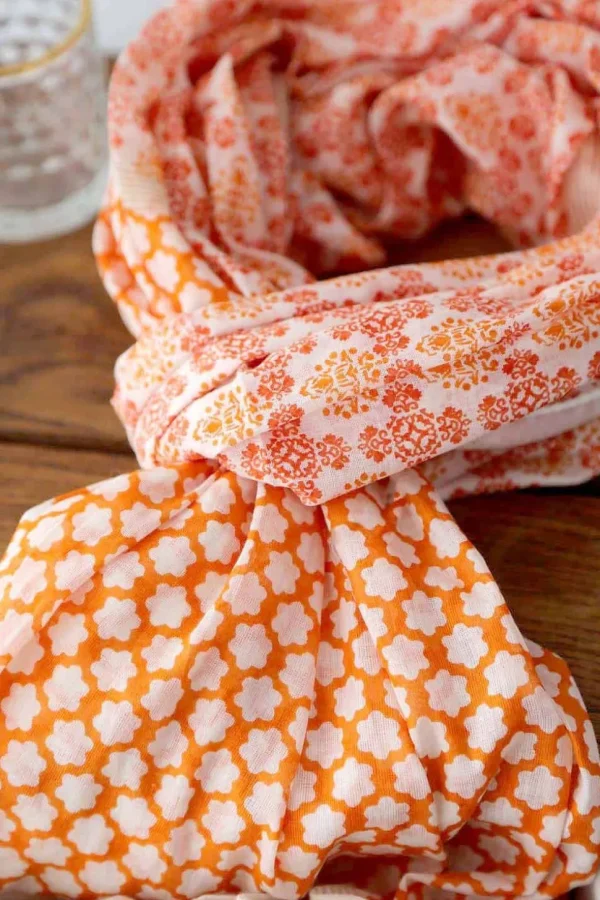 Homme Saheline Foulard Homme Orange Bradley