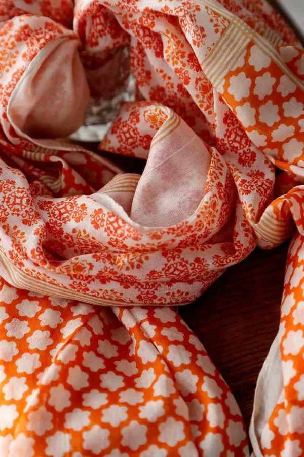 Homme Saheline Foulard Homme Orange Bradley