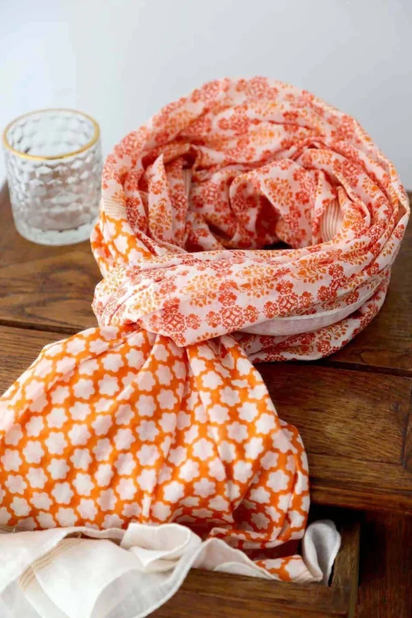 Homme Saheline Foulard Homme Orange Bradley