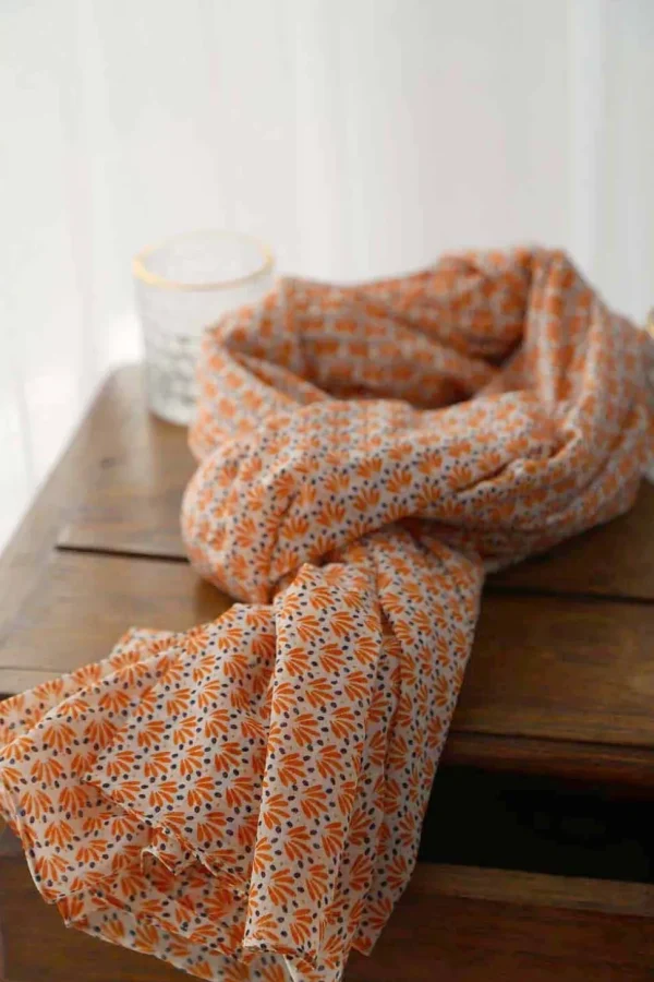 Homme Saheline Foulard Homme Orange Brooklyn