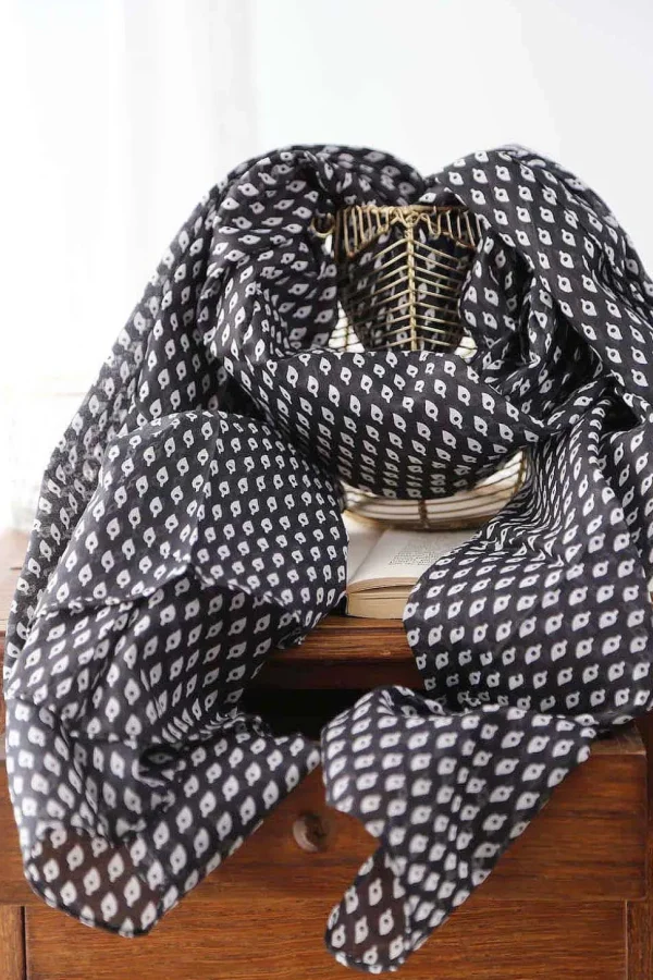 Homme Saheline Foulard Noir Faris