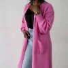 Femmes Saheline Gilet Long Rose Dan