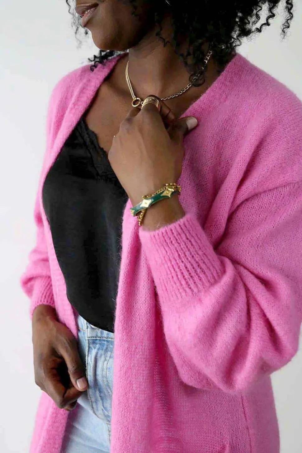 gilet_long_rose_dan_1.webp Femmes Saheline Gilet Long Rose Dan