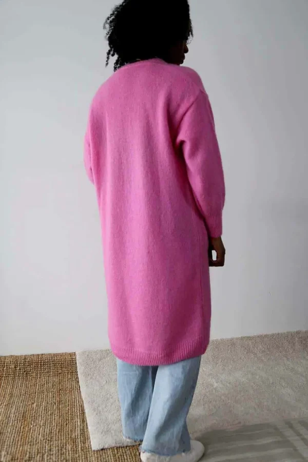 Femmes Saheline Gilet Long Rose Dan