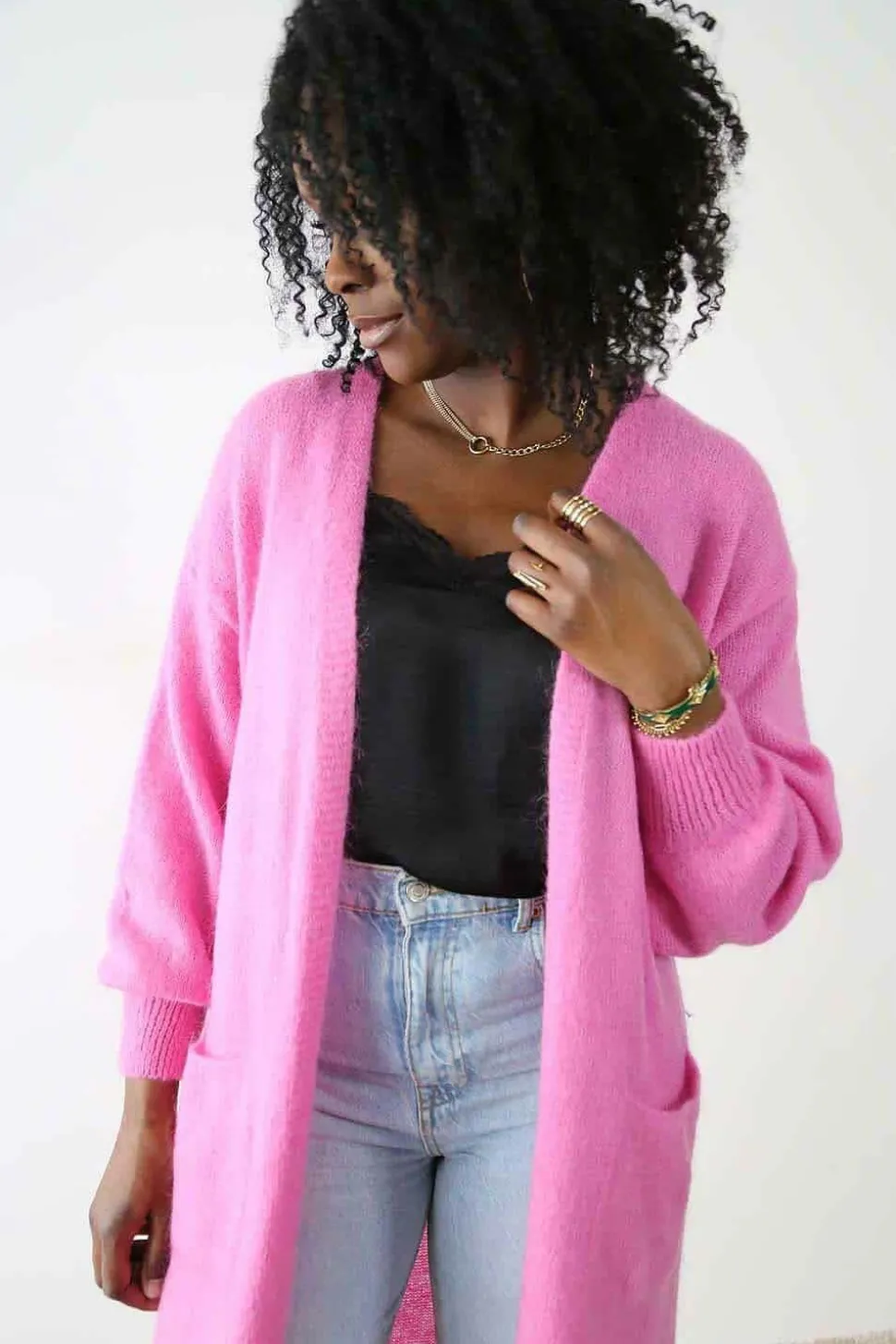 gilet_long_rose_dan_3.webp Femmes Saheline Gilet Long Rose Dan