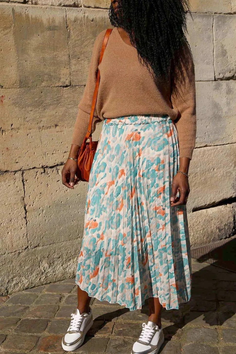 jupe_plissee_vert_fadela_2.webp Femmes Saheline Jupe Plissee Vert Fadela