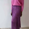 Femmes Saheline Jupe Plissee Violet Nimalia