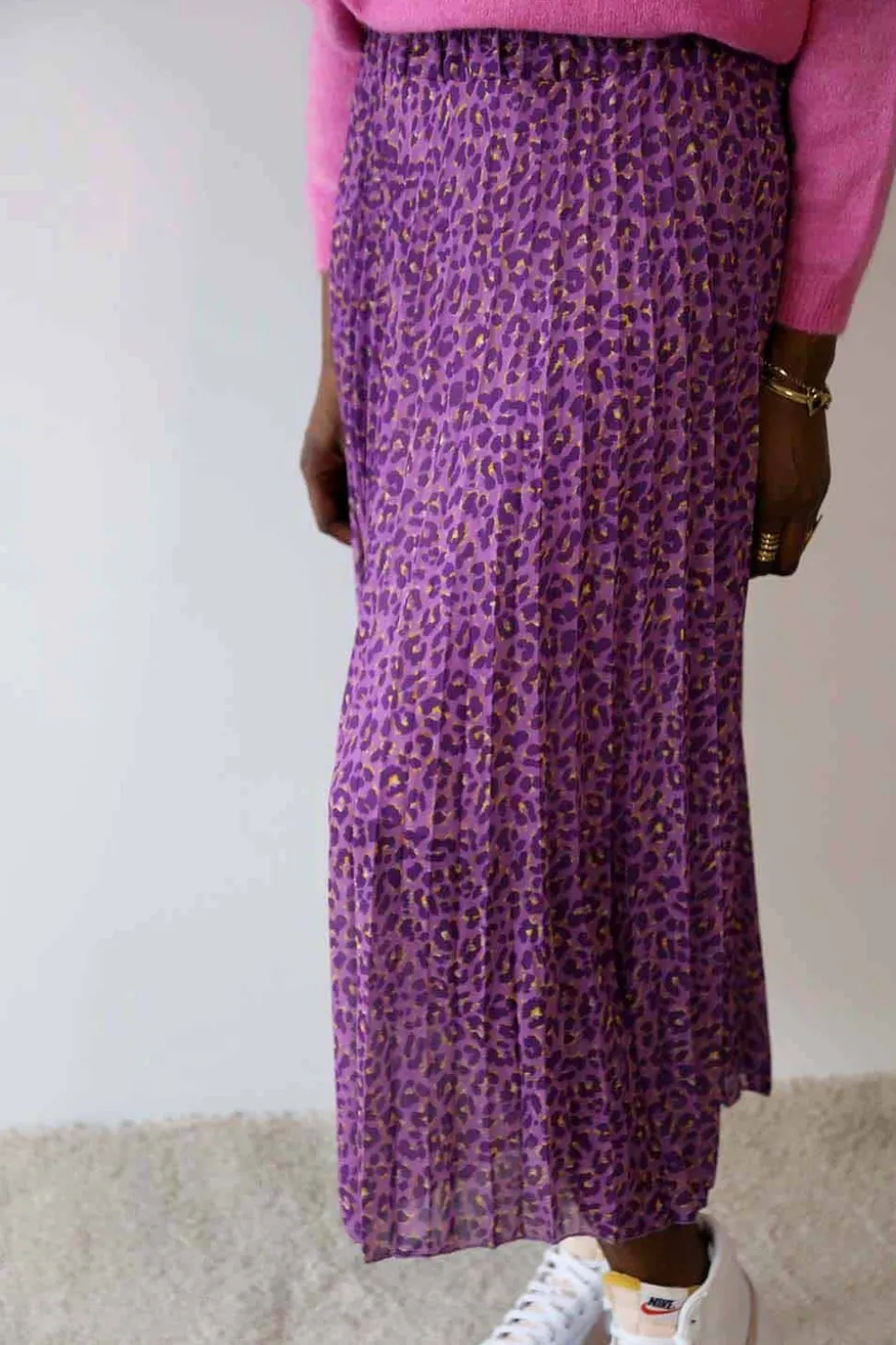 jupe_plissee_violet_nimal_1.webp Femmes Saheline Jupe Plissee Violet Nimalia