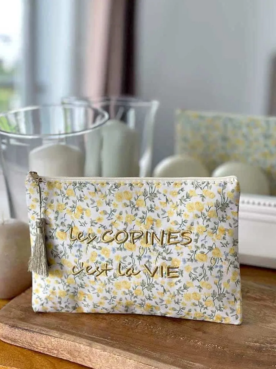 pochette_a_message_jaune__1.webp Femmes Saheline Pochette A Message Jaune Vanina