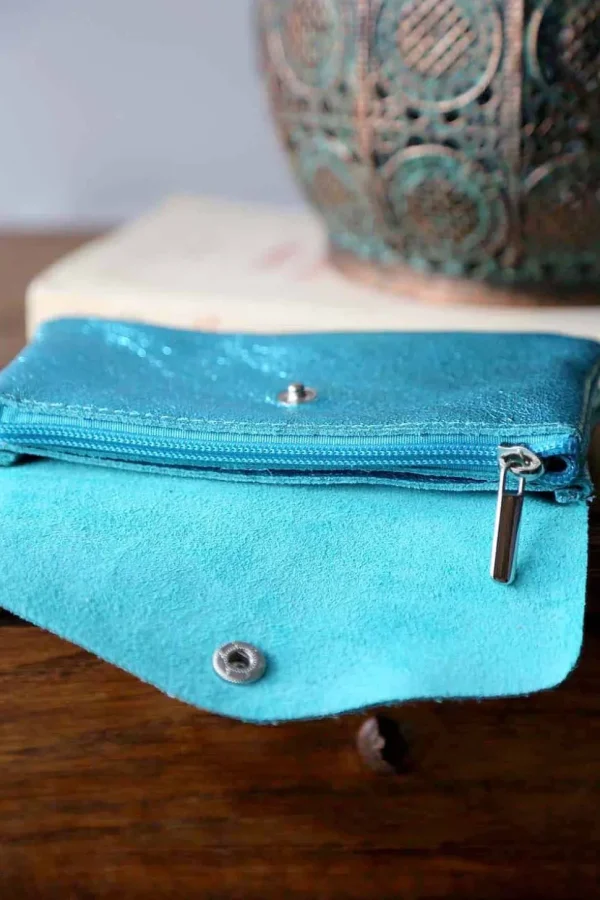 Femmes Saheline Porte-Cartes Bleu Ciel Lorna