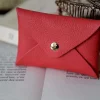 Femmes Saheline Porte-Cartes En Cuir Corail Auguste