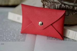 Femmes Saheline Porte-Cartes En Cuir Corail Auguste