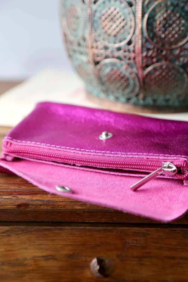 Femmes Saheline Porte-Cartes Rose Fushias Lorna