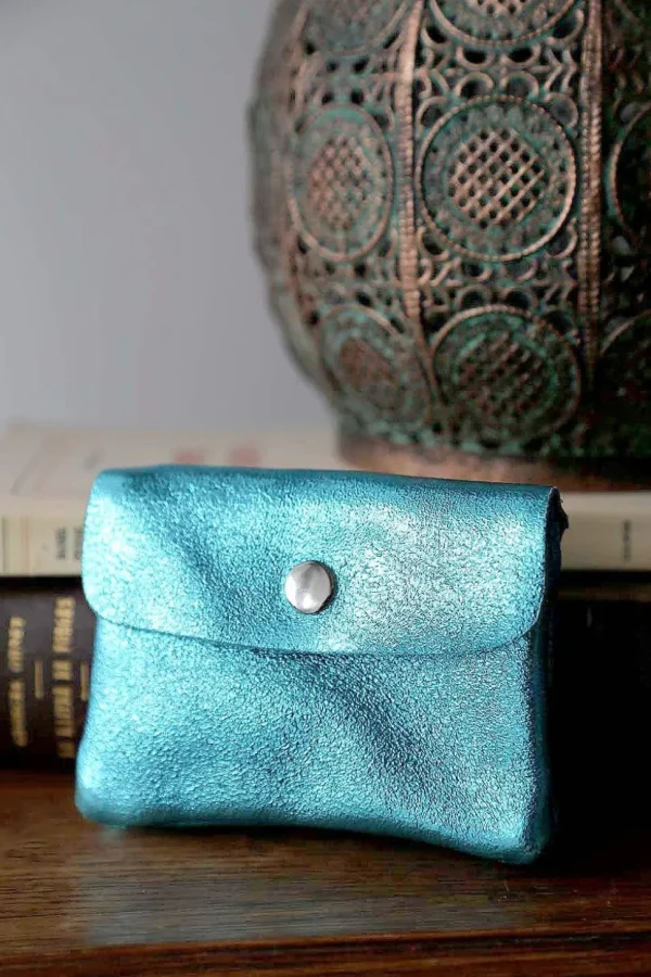 Femmes Saheline Porte-Monnaie Bleu Awa