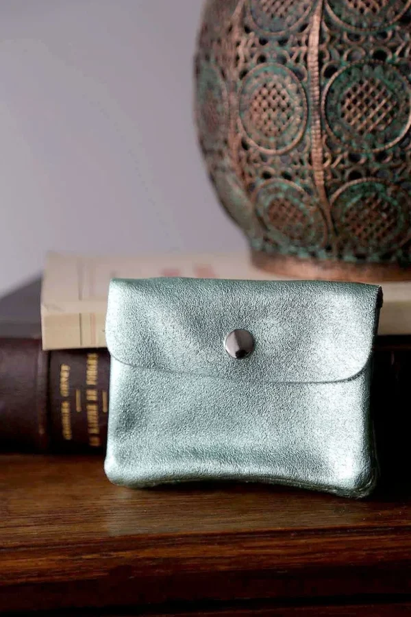 Femmes Saheline Porte-Monnaie Vert Eau Pastel Awa