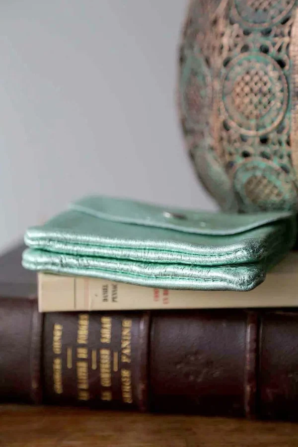 Femmes Saheline Porte-Monnaie Vert Eau Pastel Awa