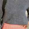 Femmes Saheline Pull Gris Elise