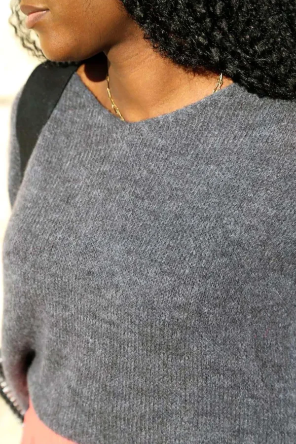 Femmes Saheline Pull Gris Elise