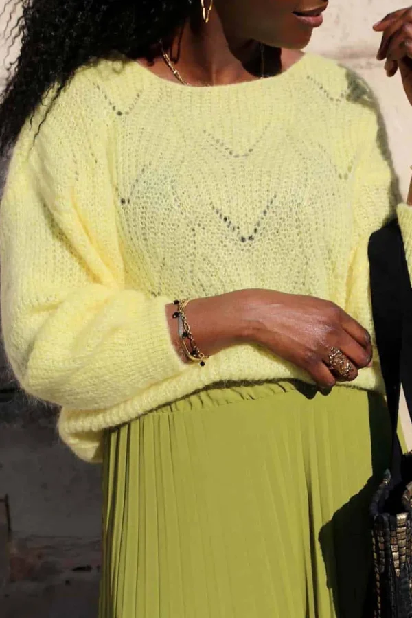 Femmes Saheline Pull Jaune Gabin