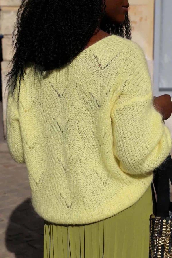 Femmes Saheline Pull Jaune Gabin