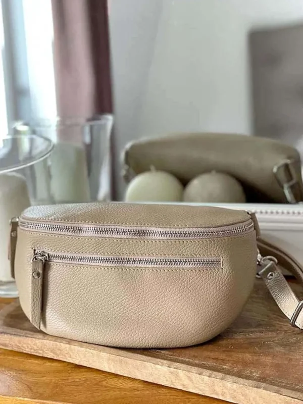 Femmes Saheline Sac Banane Beige Ecru Chelby