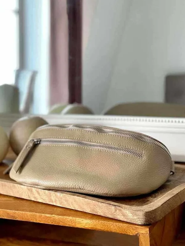 Femmes Saheline Sac Banane Beige Ecru Chelby