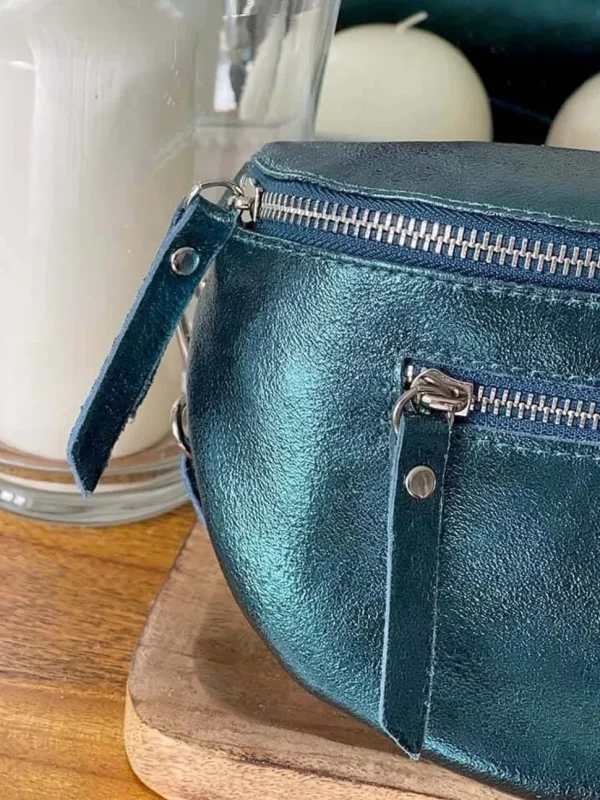 Femmes Saheline Sac Banane Bleu Petrole June