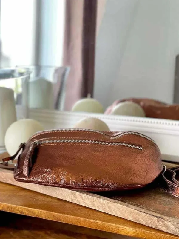 Femmes Saheline Sac Banane Marron Cuivre June