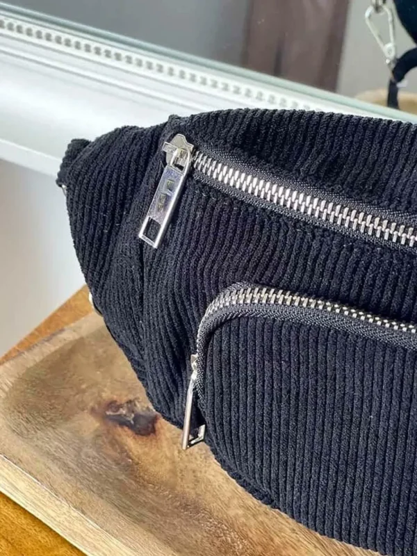 Femmes Saheline Sac Banane Noir Estela