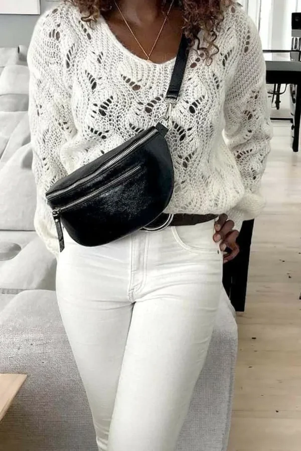 Femmes Saheline Sac Banane Noir June
