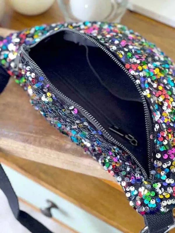 Femmes Saheline Sac Banane Rose Multico A Sequins Laumy