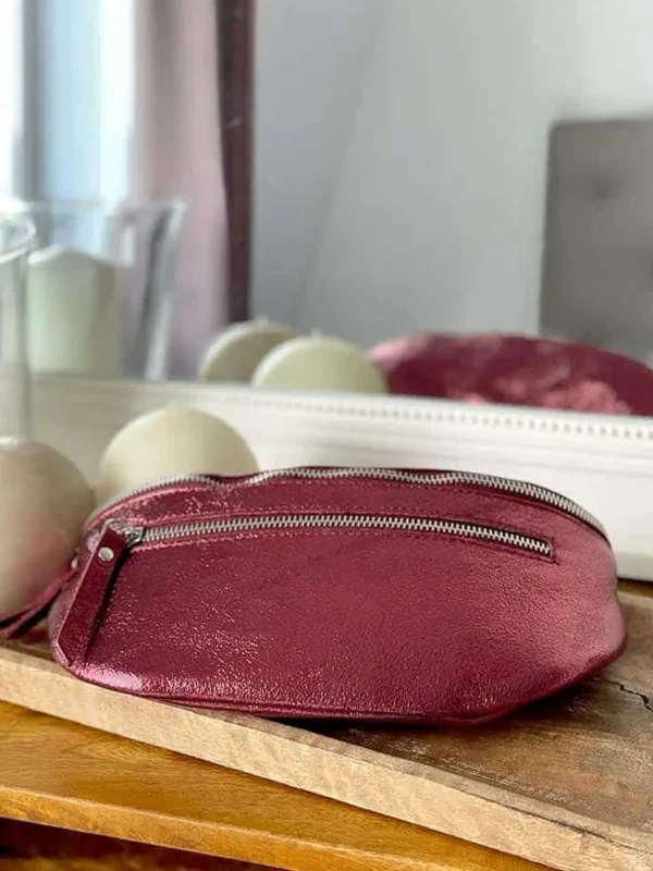 Femmes Saheline Sac Banane Rouge Bordeaux June