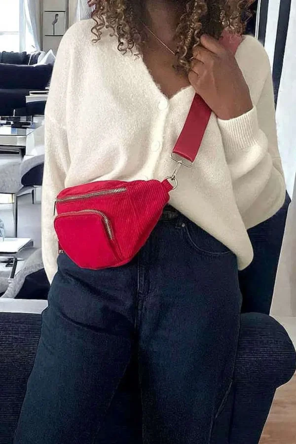 Femmes Saheline Sac Banane Rouge Estela