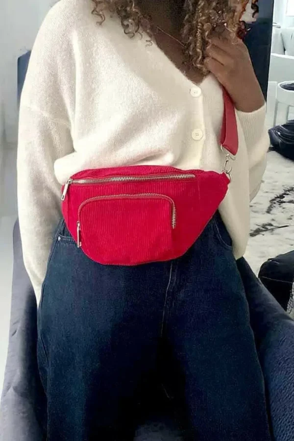 Femmes Saheline Sac Banane Rouge Estela