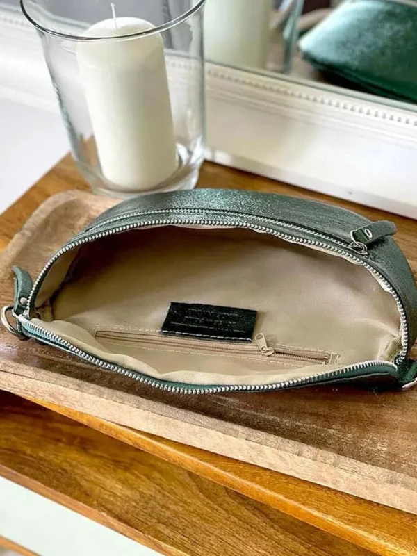 Femmes Saheline Sac Banane Vert Emeraude Irise June