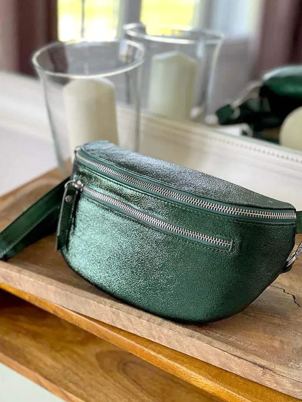 sac_banane_vert_emeraude__5.webp Femmes Saheline Sac Banane Vert Emeraude Irise June