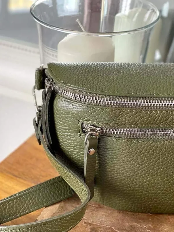 Femmes Saheline Sac Banane Vert Kaki Chelby