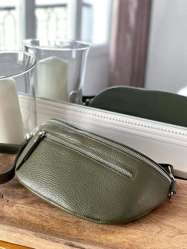 Femmes Saheline Sac Banane Vert Kaki Chelby