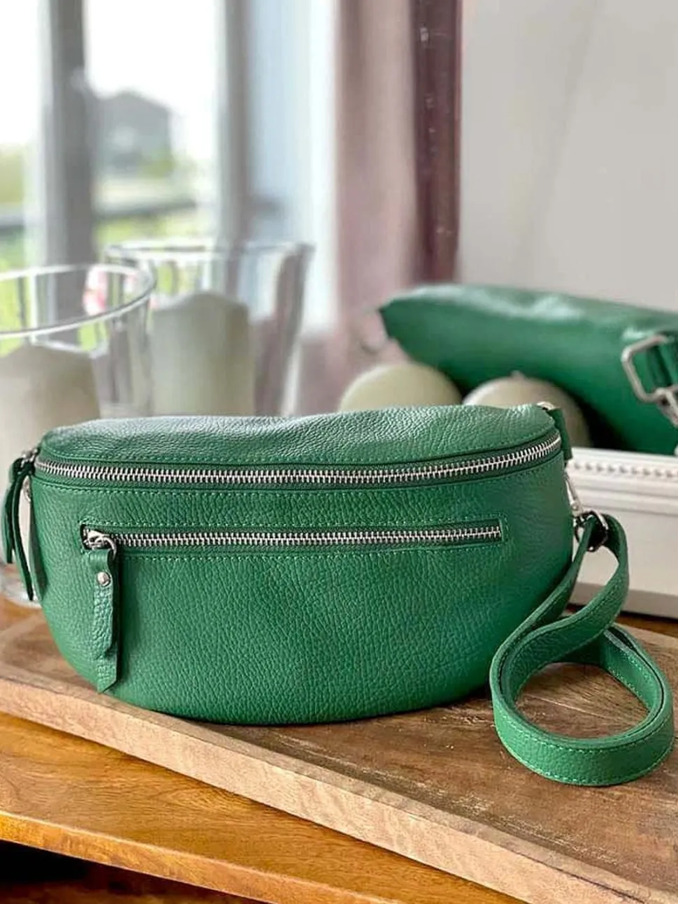 sac_banane_vert_pomme_che_1.webp Femmes Saheline Sac Banane Vert Pomme Chelby